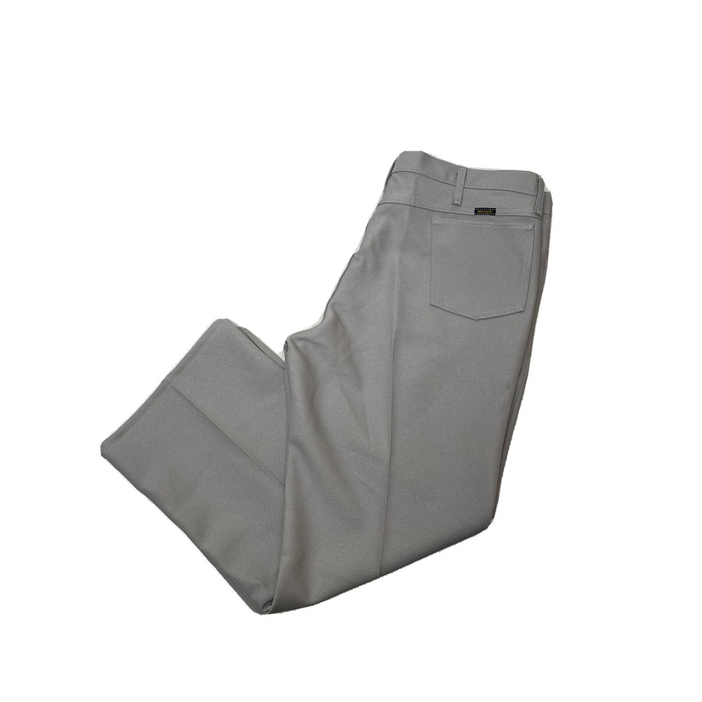 Wrangler Pants Tag 42x30 Approx 41x27 82KH Wrancher Polyester Dress Slacks Khaki